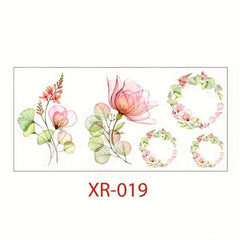 Flower Pattern Sticker Women's Arm Clavicle Sexy Water Transfer Sticker