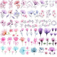 Flower Pattern Sticker Women's Arm Clavicle Sexy Water Transfer Sticker