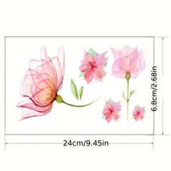 Flower Pattern Sticker Women's Arm Clavicle Sexy Water Transfer Sticker