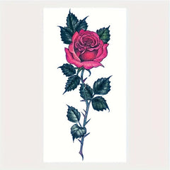 4pcs Rose Tattoo Sticker Waterproof Body Stickers
