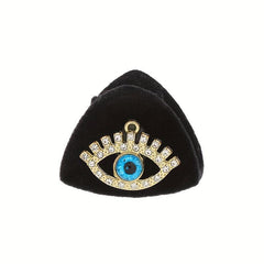 2pcs Devil's Eye Girl Small Hair Clip Cat Ears Letter Headwear