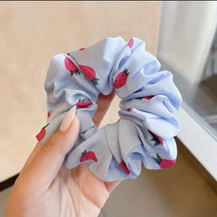 1pc Strawberry Large Scrunchies Hair Tie Girl Hair Accessory
