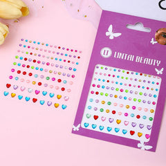 Water Droplets Pearl Gemstone Nail Rhinestone Sticker