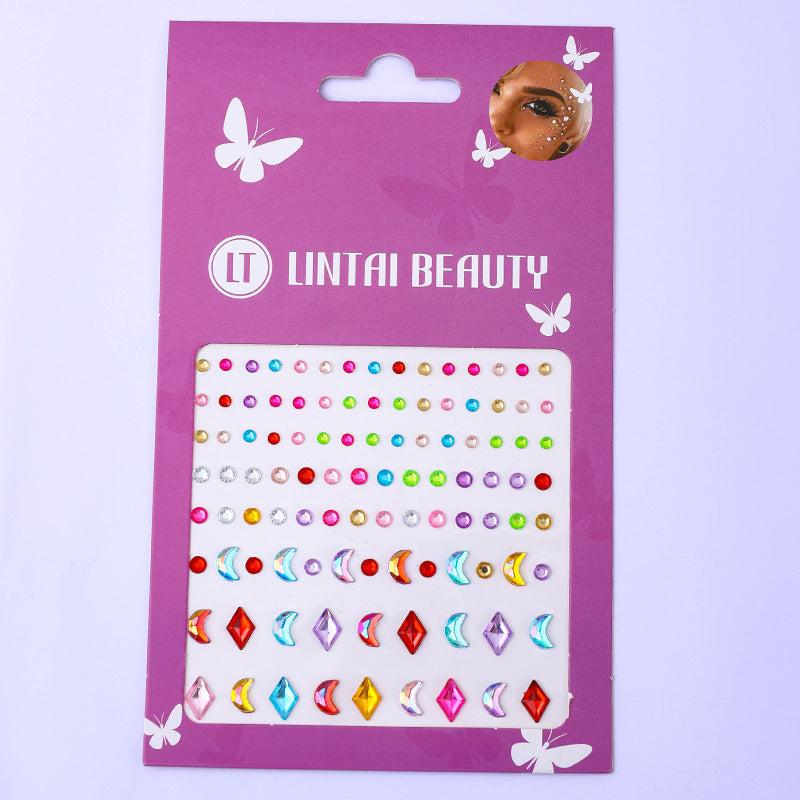 Water Droplets Pearl Gemstone Nail Rhinestone Sticker