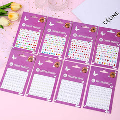 Water Droplets Pearl Gemstone Nail Rhinestone Sticker