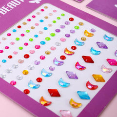 Water Droplets Pearl Gemstone Nail Rhinestone Sticker