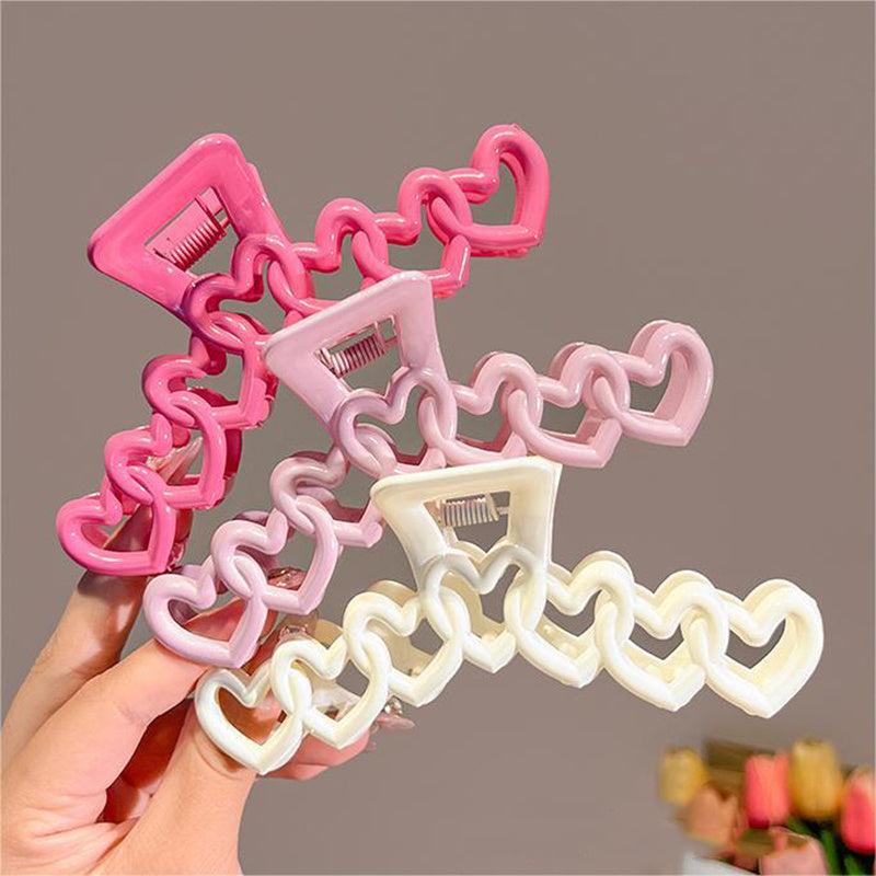 1pc Love Hair Clip Women Solid Hair Clip Hair Accessories