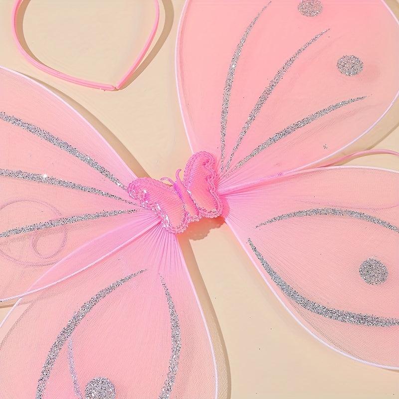 Pink Angel Butterfly Wings