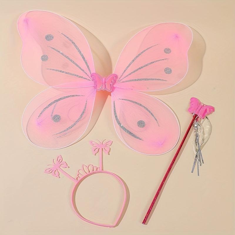 Pink Angel Butterfly Wings