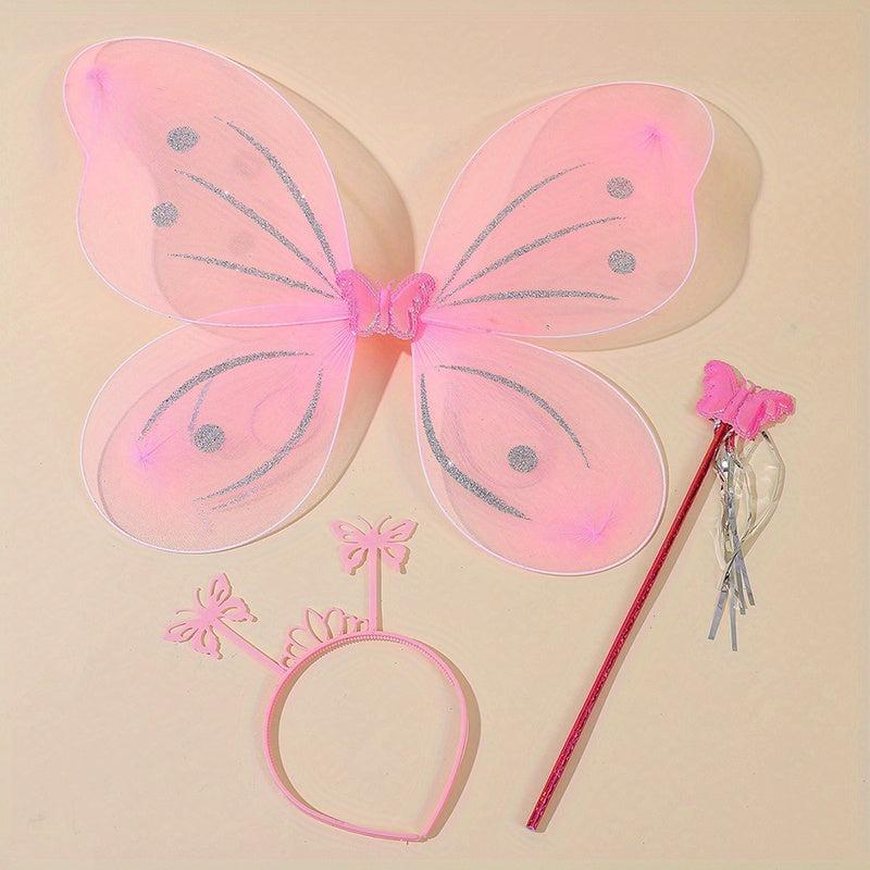 Pink Angel Butterfly Wings
