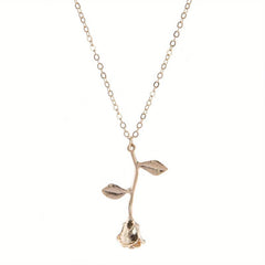 Y2K Vintage Rose Pendant Necklace for Women