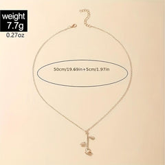 Y2K Vintage Rose Pendant Necklace for Women