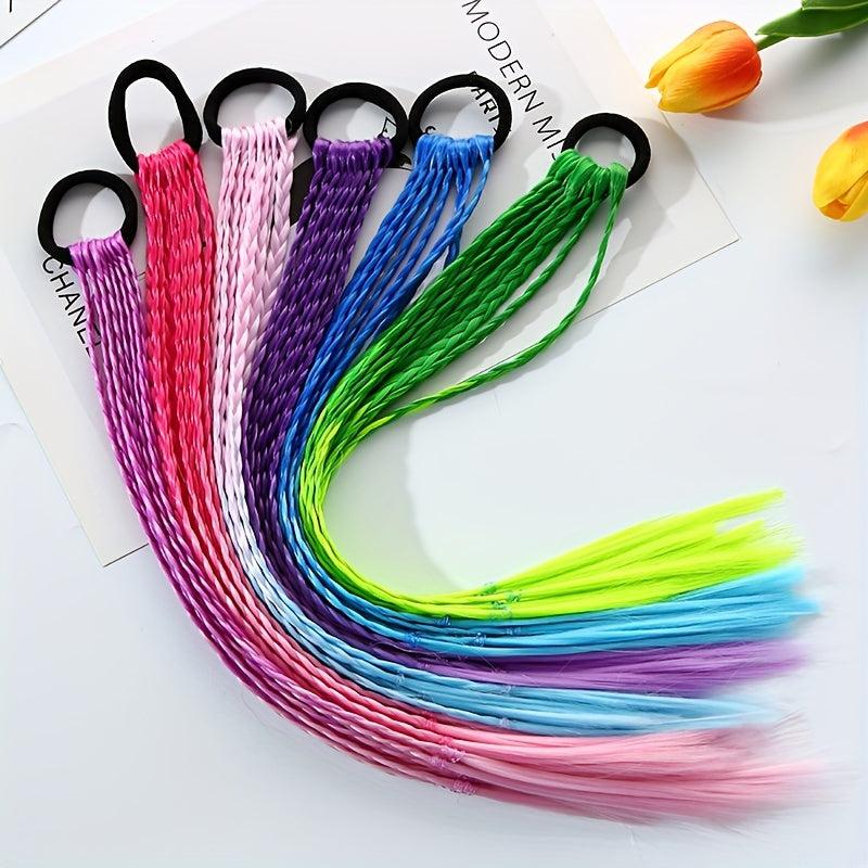Colorful Synthetic Braids Hair Extensions for Girls