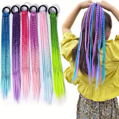 Colorful Synthetic Braids Hair Extensions for Girls