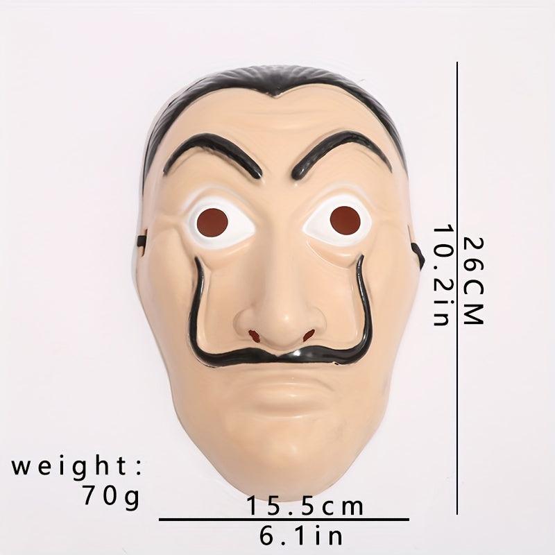 Terrifying Bearded Male Mask Halloween Cosplay Prop