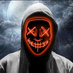 Halloween Horror Neon LED Mask Party Cosplay Costume Supplies