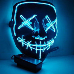 Halloween Horror Neon LED Mask Party Cosplay Costume Supplies