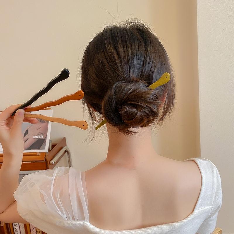 Women Chinese Style Sandalwood Hairpin Hair Accessories