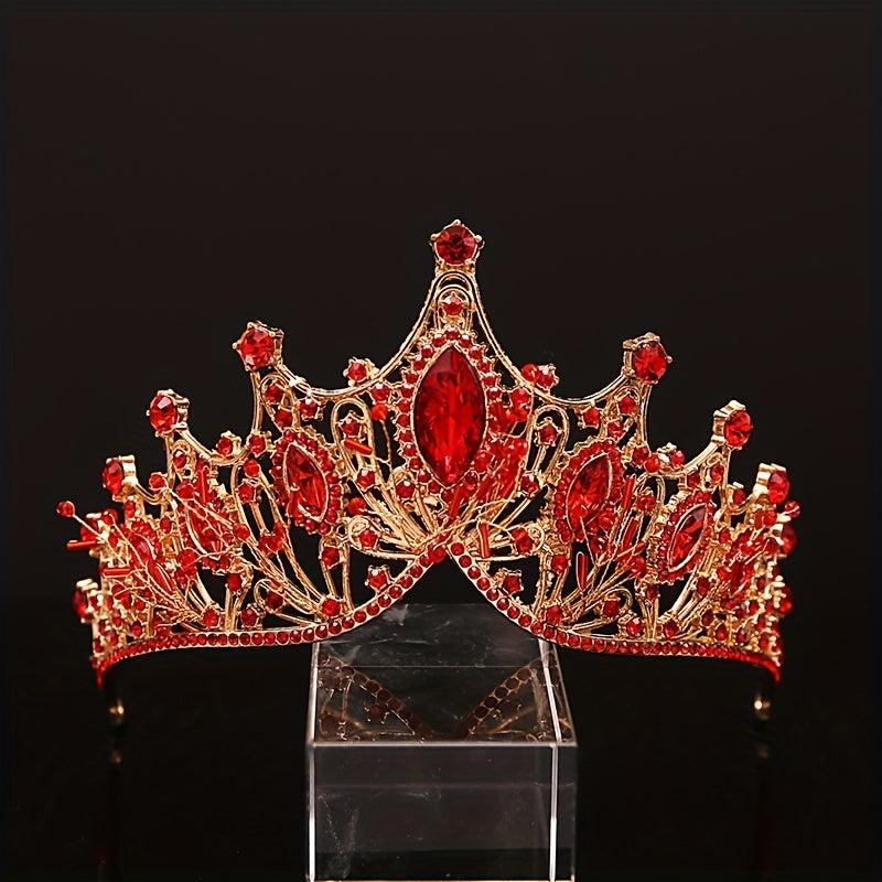 Rhinestone Crown Tiara Bridal High Sense Wedding Photography