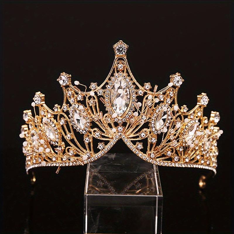 Rhinestone Crown Tiara Bridal High Sense Wedding Photography