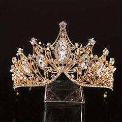 Rhinestone Crown Tiara Bridal High Sense Wedding Photography