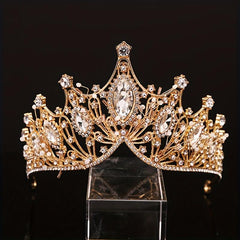 Rhinestone Crown Tiara Bridal High Sense Wedding Photography
