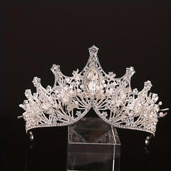 Rhinestone Crown Tiara Bridal High Sense Wedding Photography