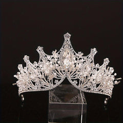 Rhinestone Crown Tiara Bridal High Sense Wedding Photography