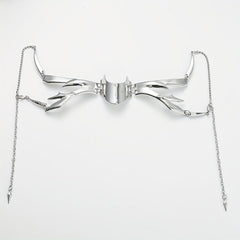 Gothic Cyber Punk Liquid Silver Mask