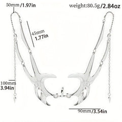 Gothic Cyber Punk Liquid Silver Mask