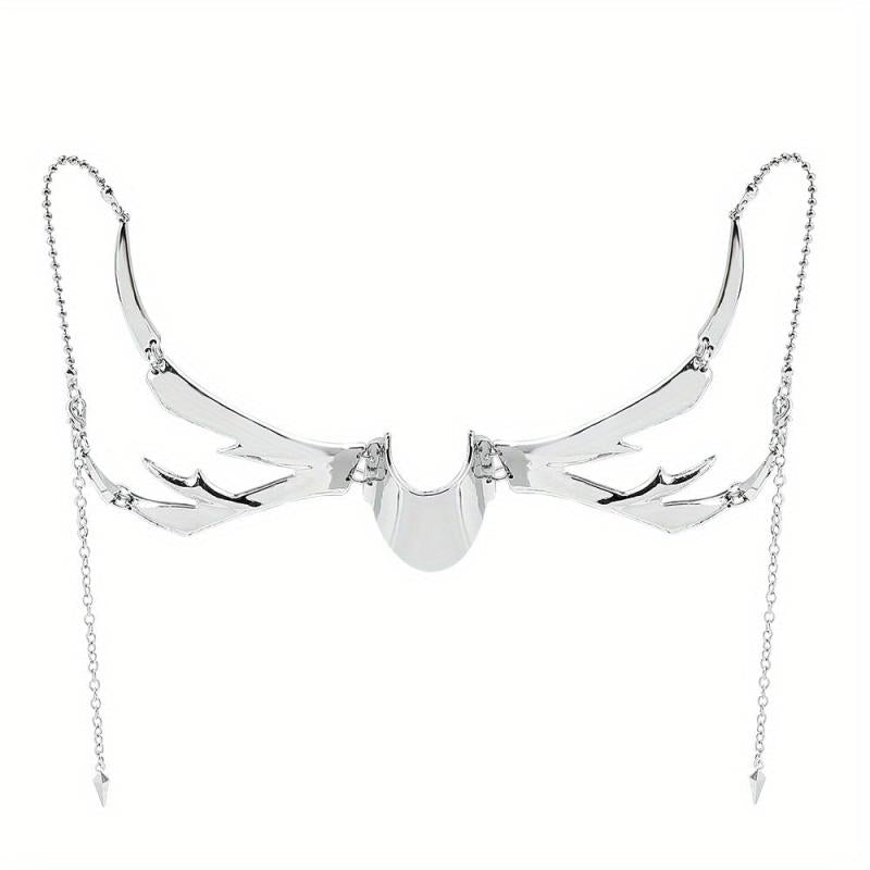 Gothic Cyber Punk Liquid Silver Mask