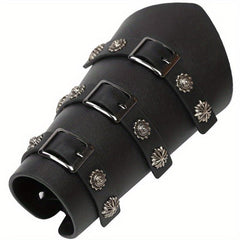 Medieval Battle Knight Arm Bracers Flowers Pattern Arm Guards