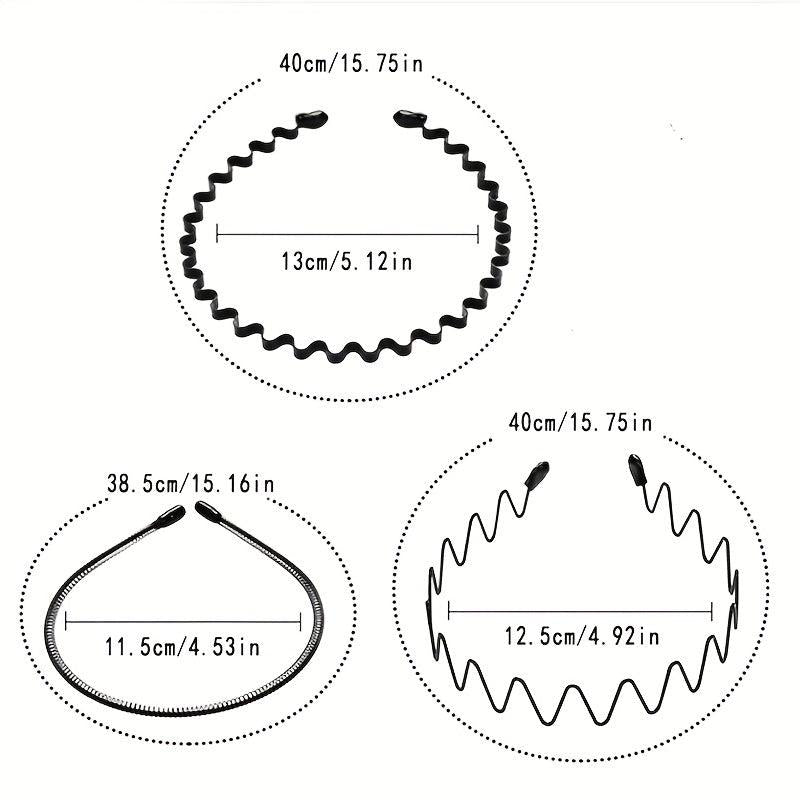 Headband Iron Short Hair Artifact Head Hoop for Sports and Makeup