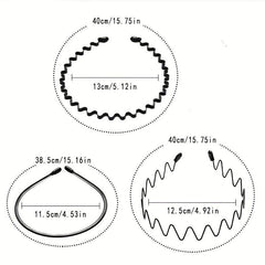 Headband Iron Short Hair Artifact Head Hoop for Sports and Makeup