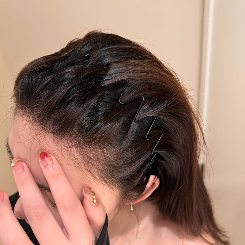 Headband Iron Short Hair Artifact Head Hoop for Sports and Makeup