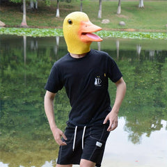 Duck Face Mask Halloween Mask Latex Animal Mask Novelty Duck Costume