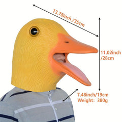 Duck Face Mask Halloween Mask Latex Animal Mask Novelty Duck Costume