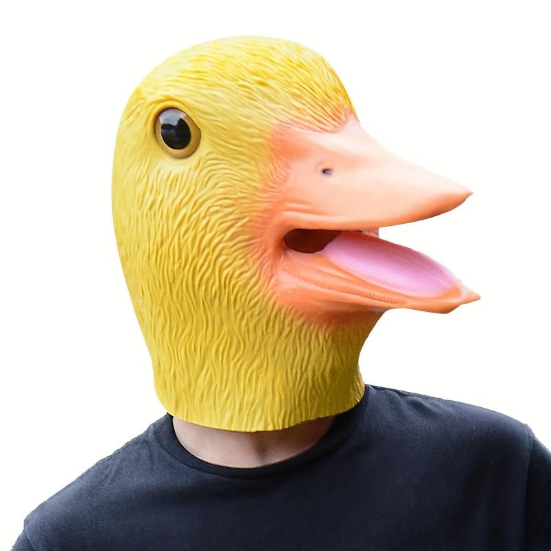 Duck Face Mask Halloween Mask Latex Animal Mask Novelty Duck Costume