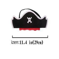 Pirate Eye Mask Felt Hat Costume Halloween Decoration