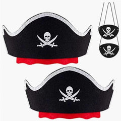 Pirate Eye Mask Felt Hat Costume Halloween Decoration