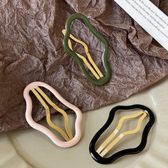 Plastic Medium Size Hair Clip Women Cloud Hollowed Clip Hair Accessories