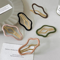 Plastic Medium Size Hair Clip Women Cloud Hollowed Clip Hair Accessories