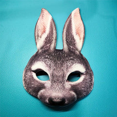 Rabbit Mask Halloween Masquerade Party Costume Animals Face Mask