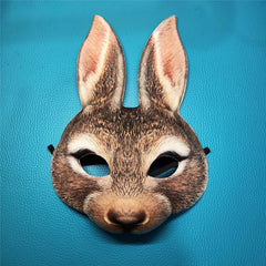 Rabbit Mask Halloween Masquerade Party Costume Animals Face Mask