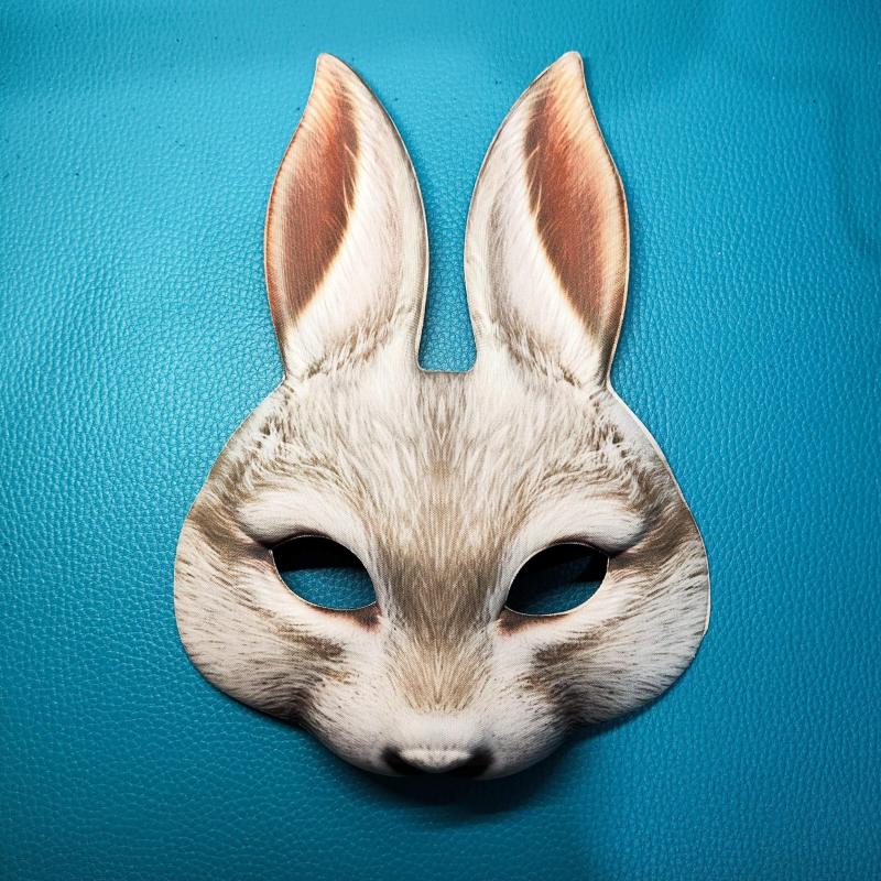 Rabbit Mask Halloween Masquerade Party Costume Animals Face Mask