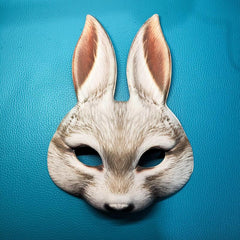 Rabbit Mask Halloween Masquerade Party Costume Animals Face Mask