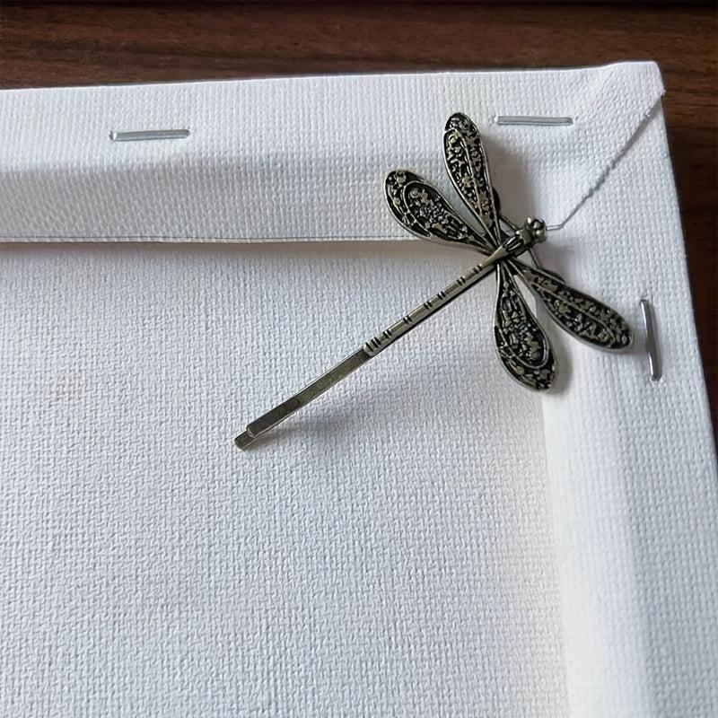 Vintage Dragonfly Hairpin Bronze Bridal Headwear Wedding Hairpin