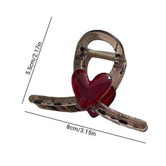 Plastic Medium Sweet Love Hair Clip Hair Accessories