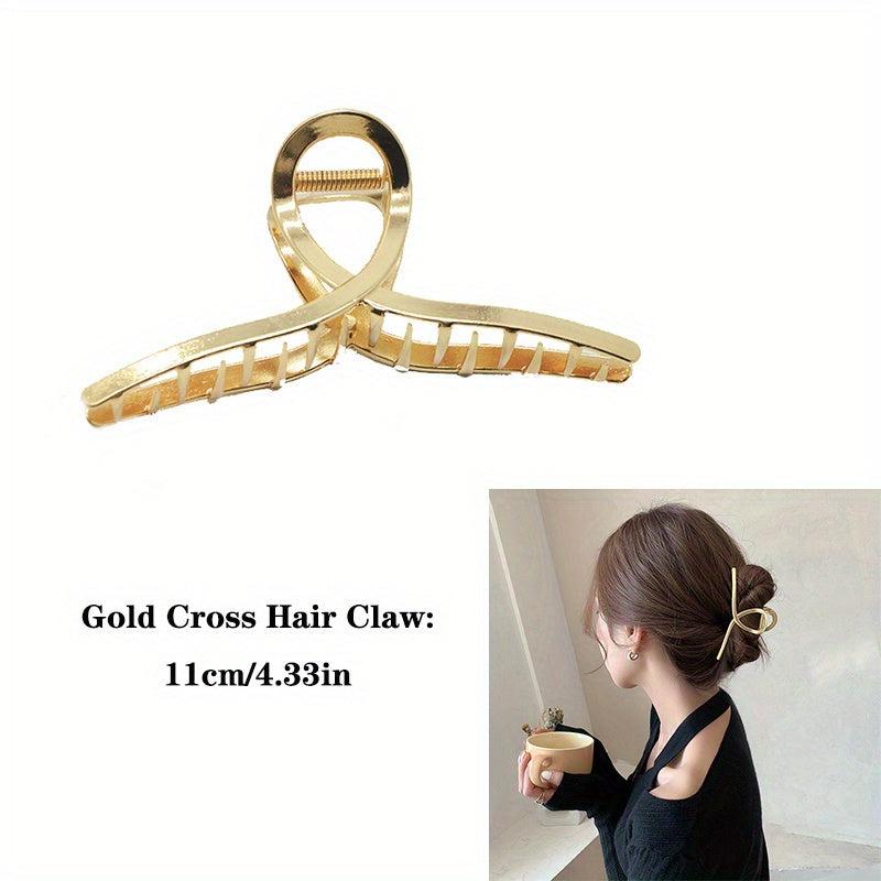 Metal Geometric Hair Grab Clip Hair Accessories for Women