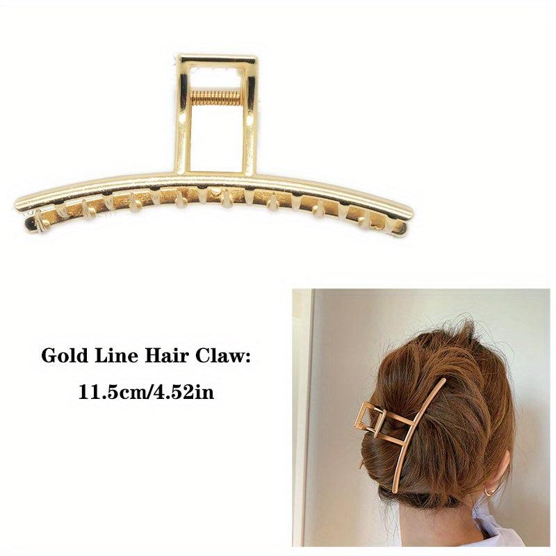 Metal Geometric Hair Grab Clip Hair Accessories for Women